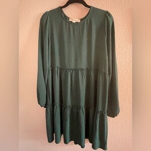 Lola + Grace Forest Green Midi Dress